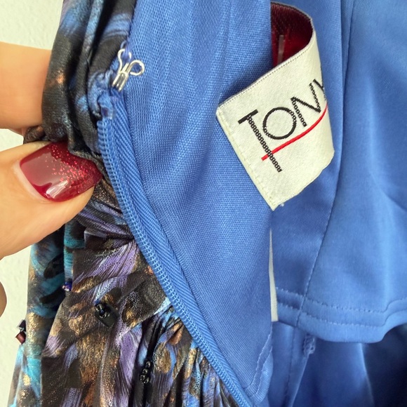 Tony Bowls Paris Jeweled Maxi Dress - Fitted Bodice Prom‎ - Gala, Y2K - Picture 8 of 8